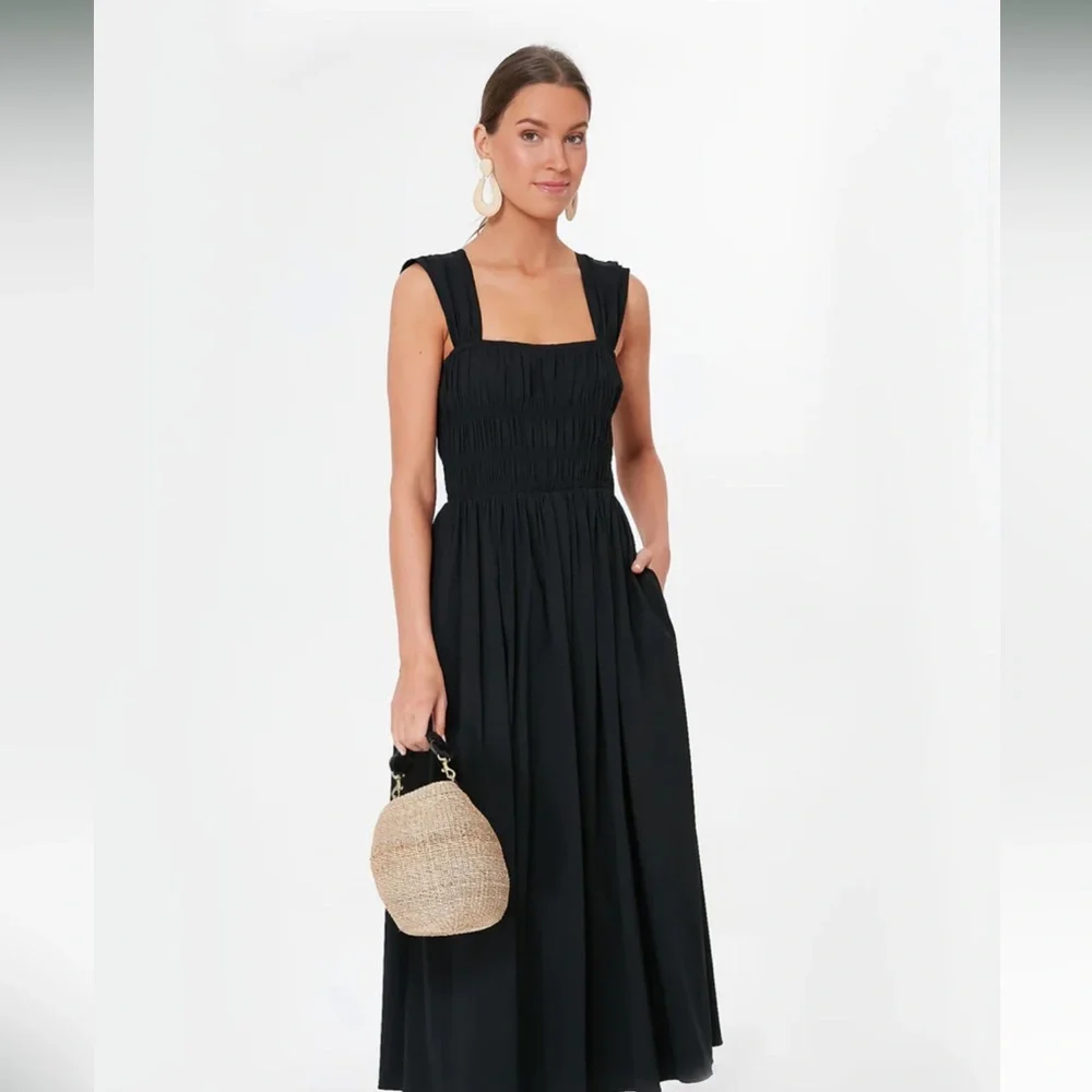 Pomander Place Tuckernuck Black Smocked Noah Dress - Picture 2 of 5